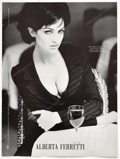Alberta Ferretti 1995 Print Ad - Chandra North, Ellen von Unwerth