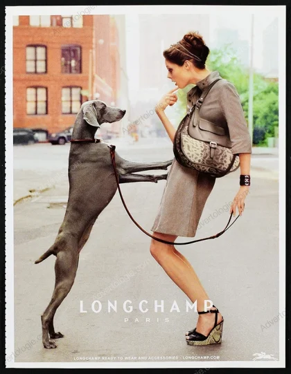 Longchamp 2012 Print Ad - Coco Rocha