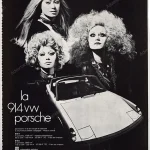 Porsche 914 1970 Print Ad - "Les femmes et la Porsche"