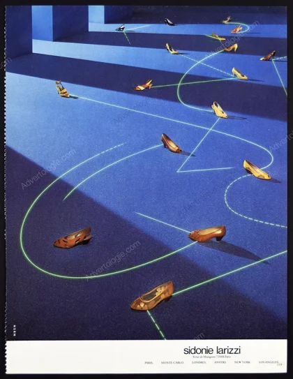 Sidonie Larizzi Shoes 1986 Print Ad