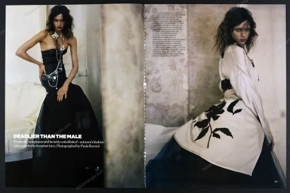 "Deadlier than the Male" 2004 Editorial - Elise Crombez, Paolo Roversi