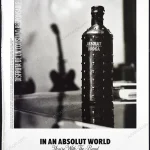 Absolut Vodka 2009 Print Ad - Rock Edition Bottle
