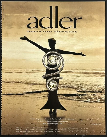 Adler Jewelry 2005 Print Ad - "Serena"