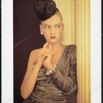 "All That Glitters" 1985 Editorial - Uma Thurman, Sheila Metzner