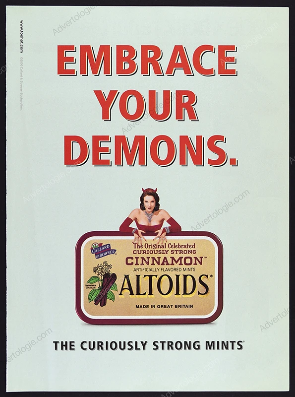 Altoids 2000 Print Ad - "Embrace Your Demons"