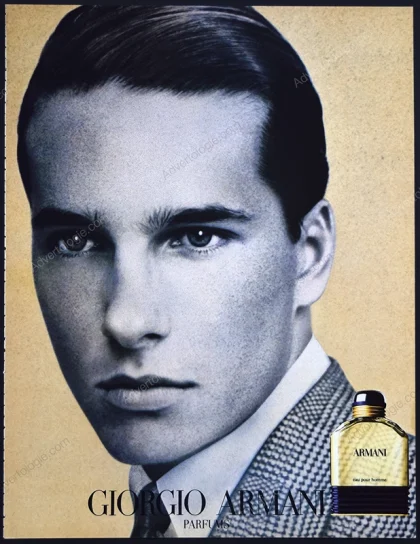 Armani Pour Homme Perfume 1989 Print Ad