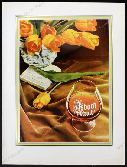 Asbach Uralt Brandy 1971 Print Ad