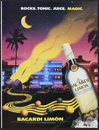 Bacardi Limón Rum 1998 Print Ad