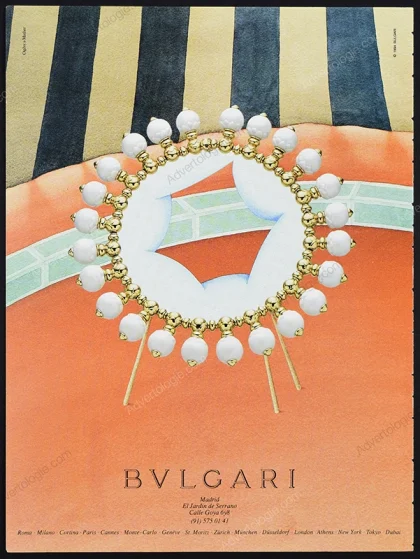 Bulgari Jewelry 1994 Print Ad