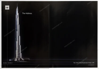 Burj Dubai Tower 2005 Print Ad
