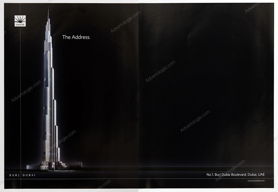 Burj Dubai Tower 2005 Print Ad