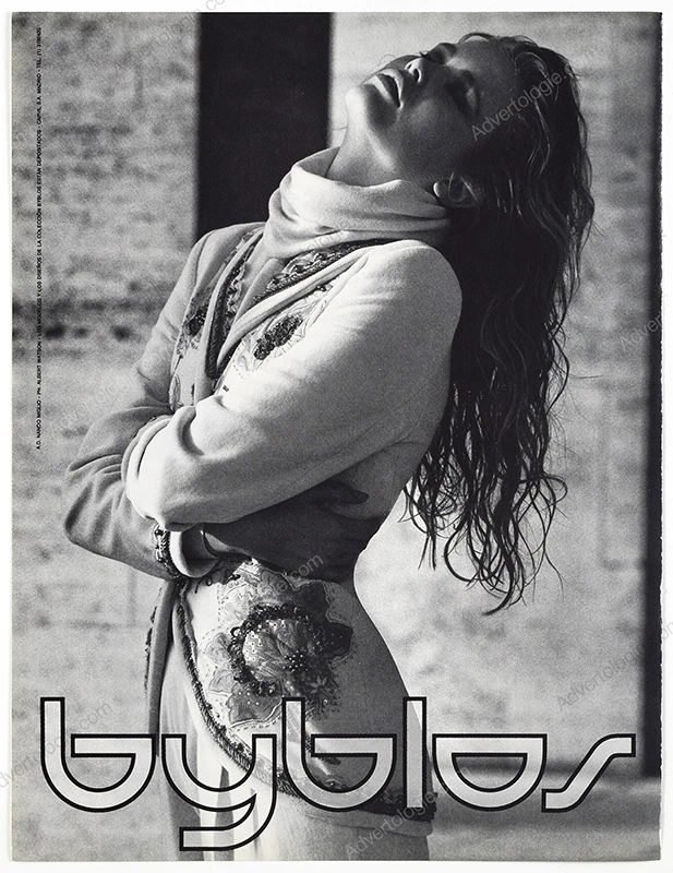 Byblos 1990 Print Ad - Claudia Schiffer, Albert Watson