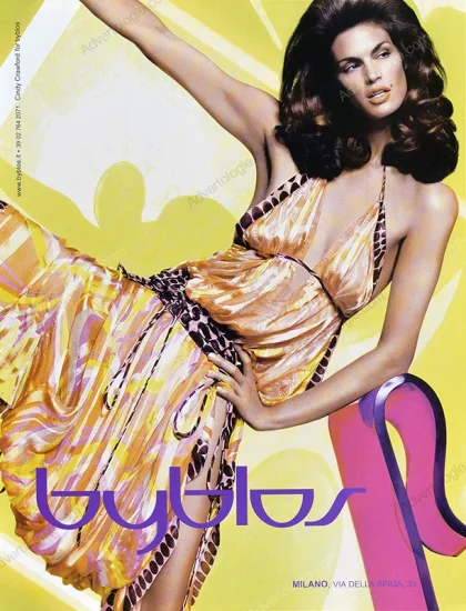 Byblos 2005 Print Ad - Cindy Crawford