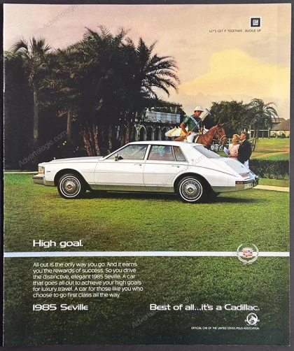 Cadillac Seville 1985 Print Ad
