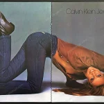 Calvin Klein Jeans 1980 Print Ad - Jerry Hall, Richard Avedon