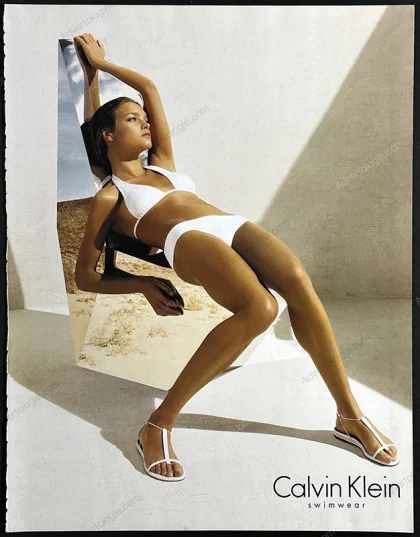 Calvin Klein Swimwear 2006 Print Ad - Natalia Vodianova
