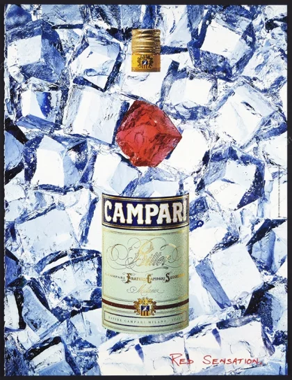 Campari 2001 Print Ad - "Red Sensation"