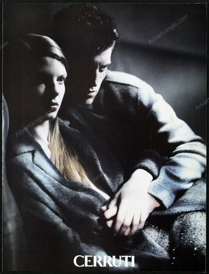 Cerruti 1998 4-Page Print Ad - Angela Lindvall, Paolo Roversi