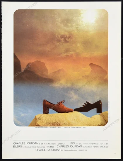 Charles Jourdan Shoes 1970 Print Ad - Uwe Ommer
