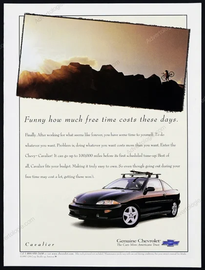 Chevrolet Cavalier 1998 Print Ad