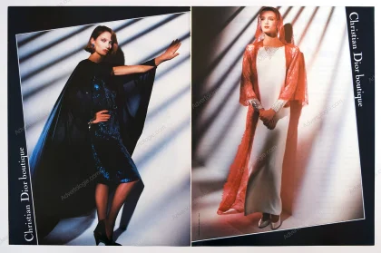 CHRISTIAN DIOR 1984 Advertorial Liselotte (Lilo) Zinglersen