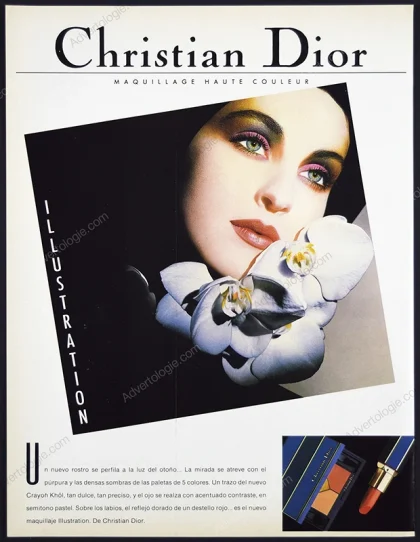 Christian Dior Makeup 1987 Print Ad - "Illustration"