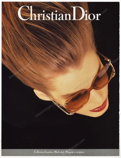 Christian Dior Eyewear 1990 Print Ad