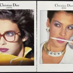 Christian Dior Eyewear 1986 Print Ad - Famke Janssen