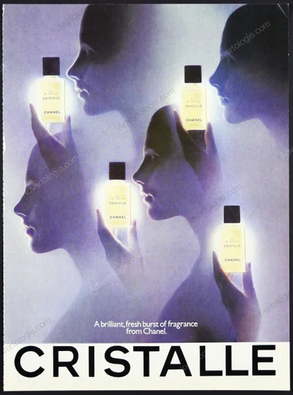 Cristalle de Chanel Perfume 1981 Print Ad