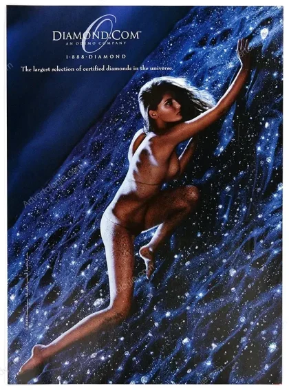 Diamond.com 2000 Print Ad - Laetitia Casta