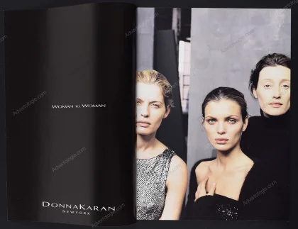Donna Karan 1998 9-Page Print Ad - Esther Cañadas, Peter Lindbergh