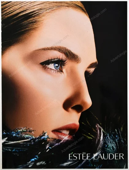 Estée Lauder Makeup 2008 Print Ad - Hilary Rhoda