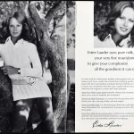 Estée Lauder Cosmetics 1972 Print Ad - Karen Graham
