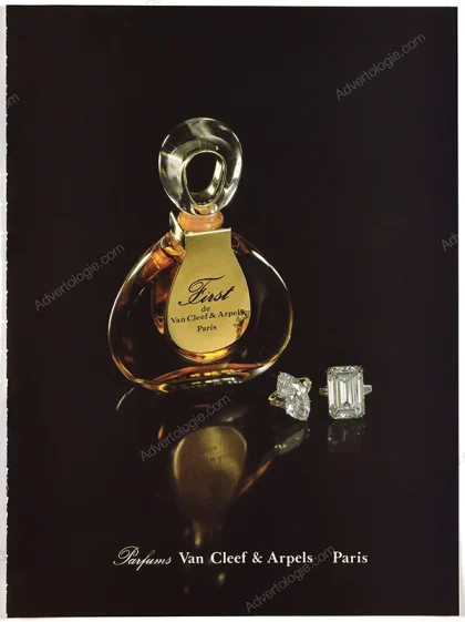 First de Van Cleef & Arperls Perfume 1985 Print Ad