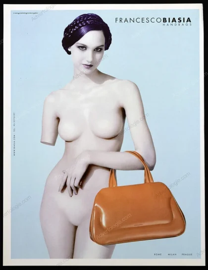Francesco Biasia Handbags 2001 Print Ad - "Arm"