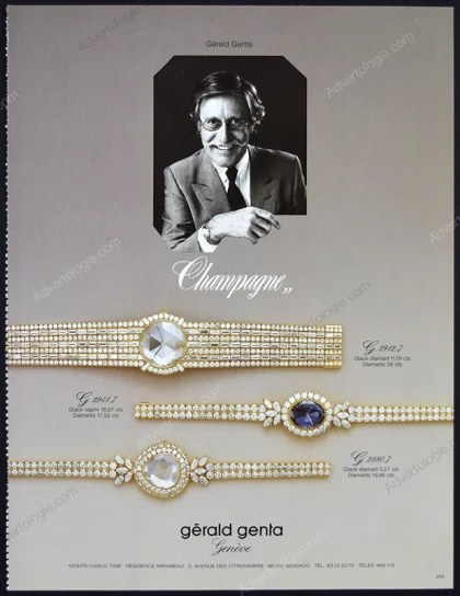 Gérald Genta Watches 1986 Print Ad