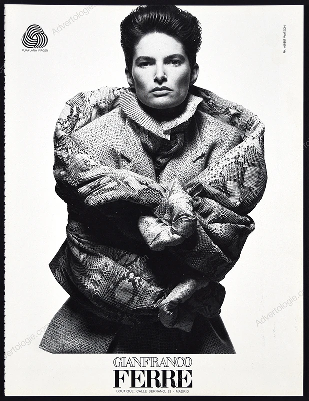 Gianfranco Ferré 1989 Print Ad -Lynne Koester, Albert Watson