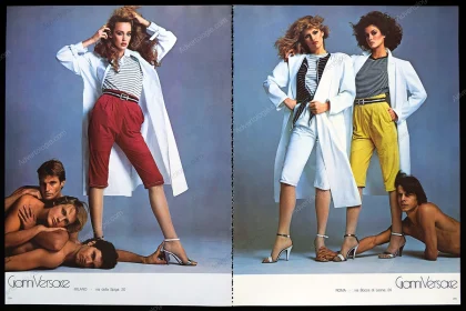 Gianni Versace 1980 Advertorial - Jerry Hall, Richard Avedon