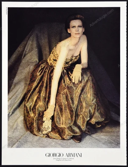 Giorgio Armani 1989 Print Ad - Gina Di Bernardo