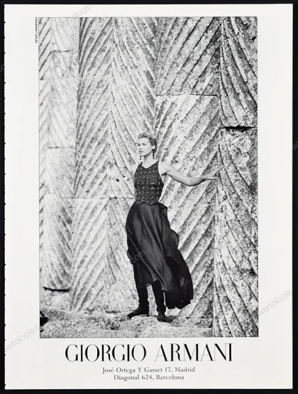 Giorgio Armani 1994 Print Ad - Daniela Pestova, Peter Lindbergh
