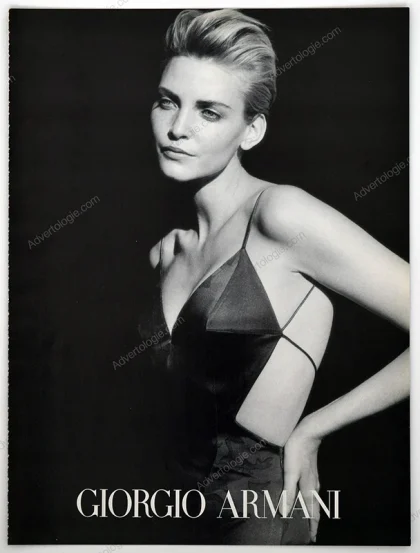 Giorgio Armani 1997 8-Page Print Ad - Nadja Auermann, Peter Lindbergh