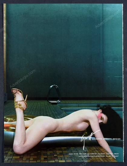 Giuseppe Zanotti Shoes 2005 Print Ad - Dita Von Teese