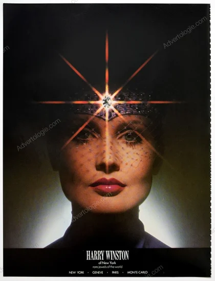 Harry Winston Jewelry 1981 Print Ad - "Priestess"