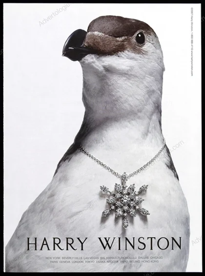 Harry Winston Jewelry 2007 Print Ad - "Penguin"