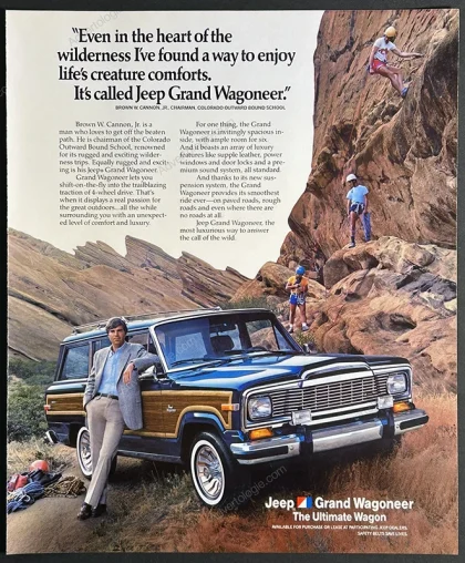 Jeep Grand Wagoneer 1984 Print Ad