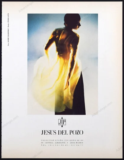 Jesus del Pozo 1988 Print Ad - Javier Vallhonrat