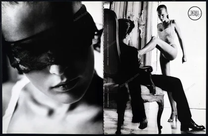 La Perla Lingerie 1998 3-Page Print Ad