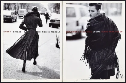 Loewe 1990 6-Page Print Ad - Yasmin Le Bon, Peter Lindbergh