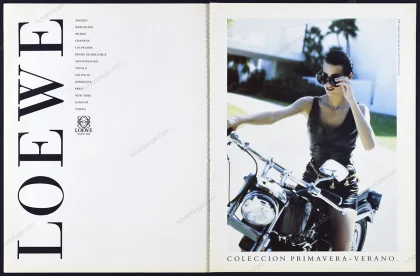 Loewe 1991 Print Ad - Yasmin Le Bon, Peter Lindbergh