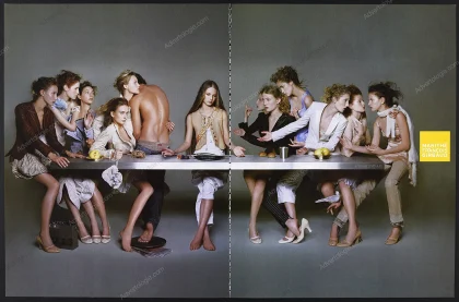 Marithé François Girbaud 2005 Print Ad - "Last Supper"